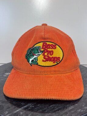Bass Pro Shops New Era Hat Cap 19 Nascar 9FIFTY Orange Corduroy Truex Briscoe